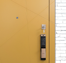 Двери с электронным биометрическим замком