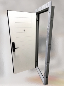 Однопольная дверь с отделкой филированной МДФ-панелью