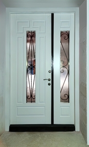 Полуторная дверь с остеклением (обратная сторона)