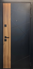 Дверь с панелями MDF (эмаль + ПВХ) для квартиры