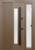 Термодверь с боковой вставкой со стеклом, с бугельной ручкой и металлорейками (покраска полимерным напылением)