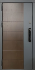 Дверь с современной отделкой МДФ и электронным замком