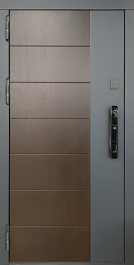 Дверь с современной отделкой МДФ и электронным замком